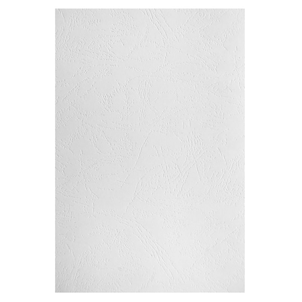 Обложка для переплета BASY "Z0041", А4 картон под кожу, 230 гр, белая