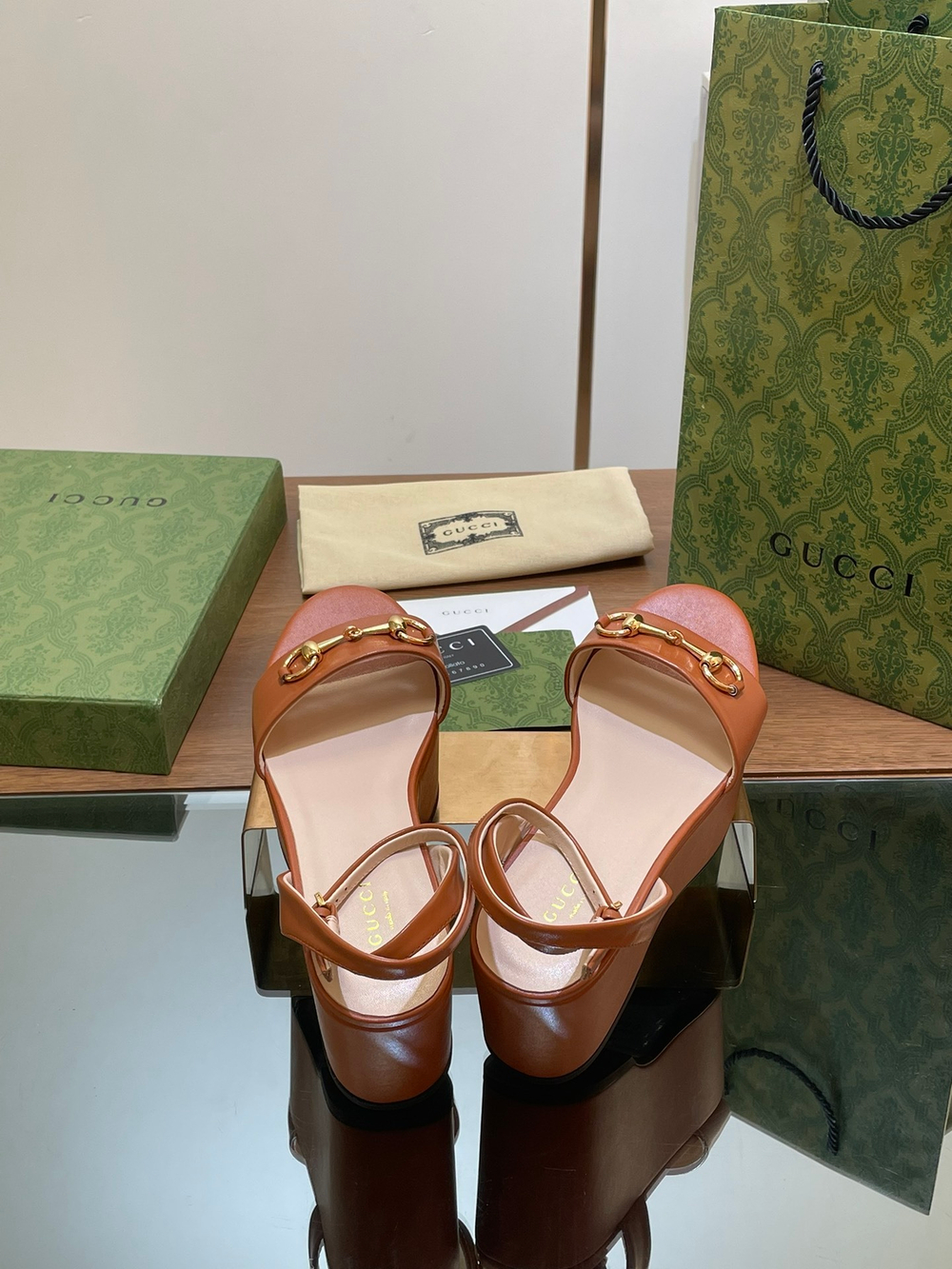 Gucci Horsebit Flatform Sandal