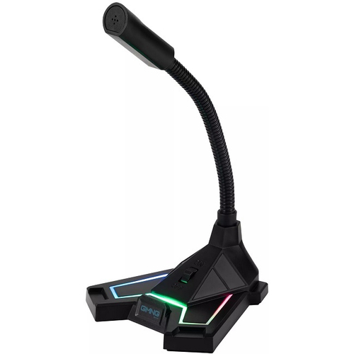 Микрофон Oklick GMNG MP-300G, RGB, 3,5 мм, 1.8 м, черный (1529051)