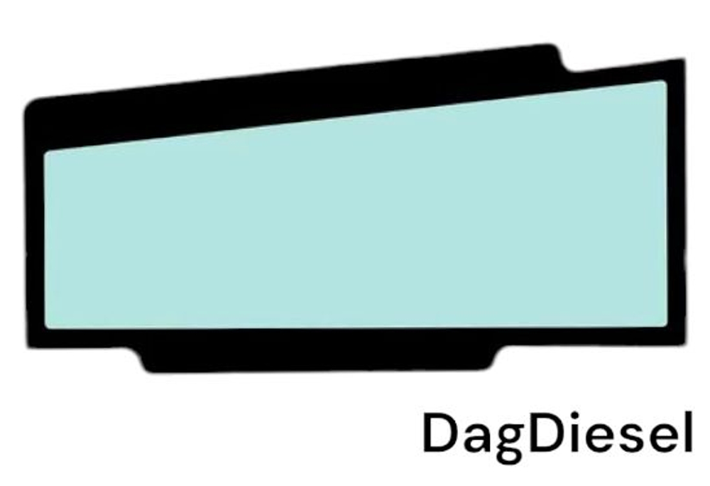 Стекло угловое левое JCB 334/Y0835