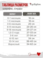 Шарф зимний вязаный с помпонами для детей