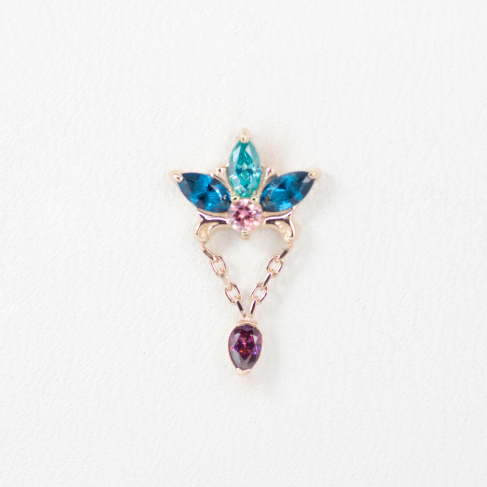 Honey Lily tops with colored gems
