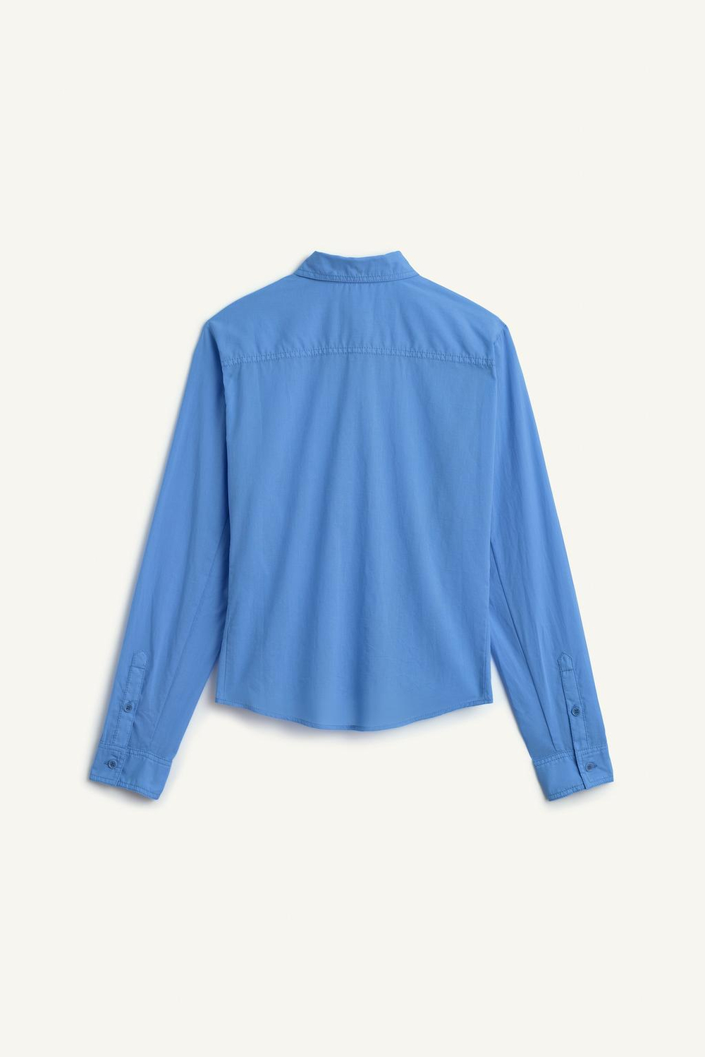 ZARA РУБАШКА С ДЛИННЫМИ РУКАВАМИ, СИНИЙ/БЕЛЫЙ