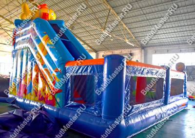 Популярный надувной батут "Приключения Золотой рыбки"