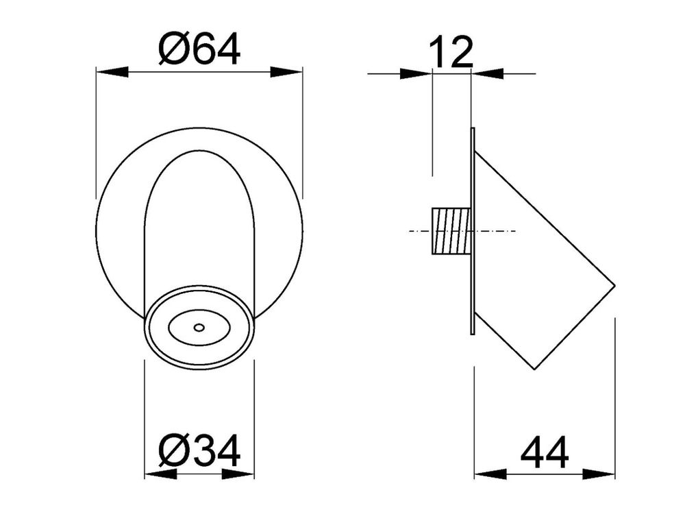 Излив душевой антивандальный Griferia 07075.B