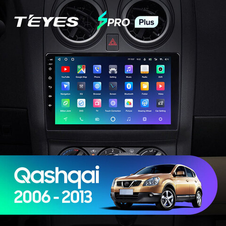 Teyes SPRO Plus 9" для Nissan Qashqai, Dualis  2006-2013