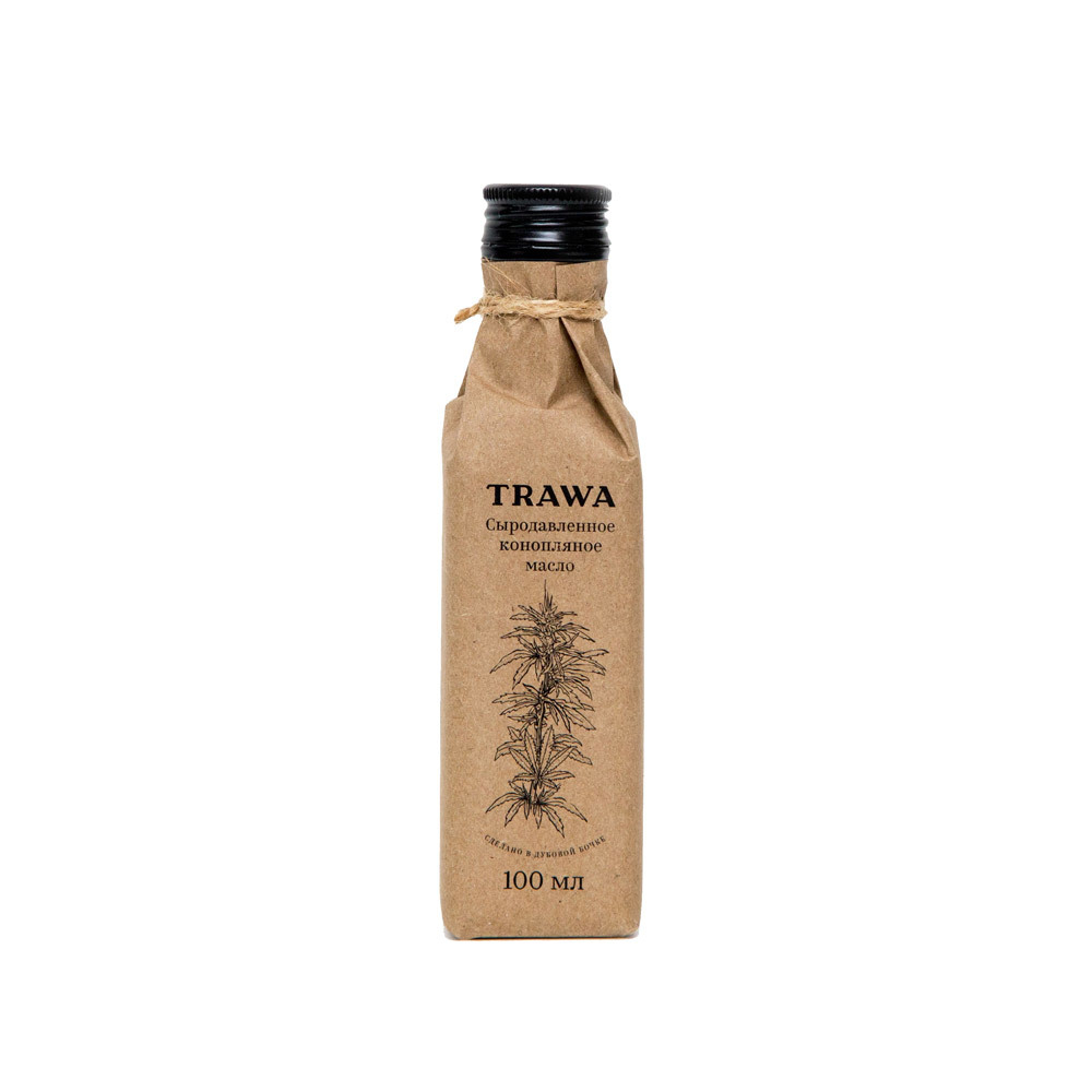 Масло конопляное сыродавленное "Trawa", 100 мл