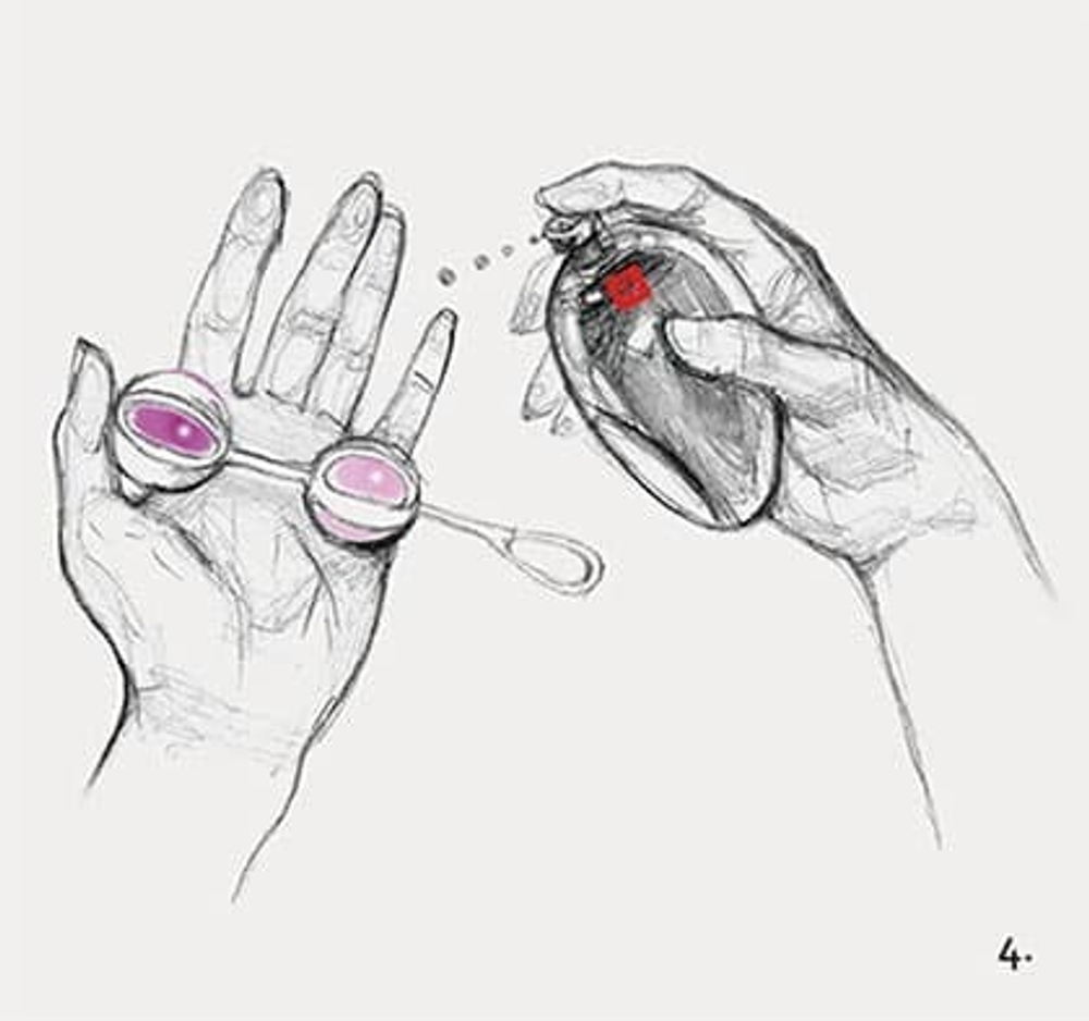 Gvibe Geisha Balls 2 - Шарики для тренировки интимных мышц, 3 см