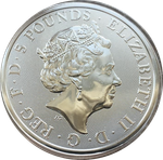 5 фунтов Йель . Королевские звери Тюдоров . 62,2 гр 2 oz . 2023 год