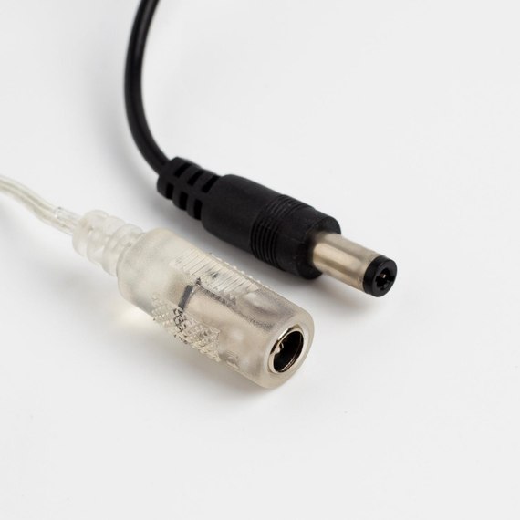 Гирлянда нить-роса 10 м., IP20, чёрная нить, 100 холодных белых LED, 12 В, Luazon Lighting (5198366)