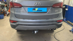 Фаркоп для Hyundai Santa Fe 2012-2018, Kia Sorento 2012-2015 Тип шара: A. Нагрузки: 2000/100 кг, KI 24