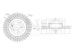 Диск тормозной передний UNIO BRD-20446