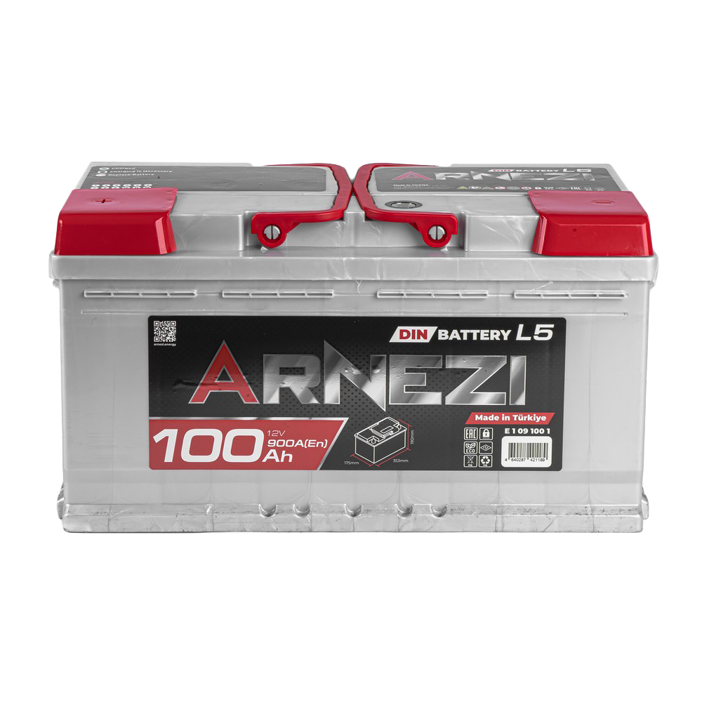 Аккумулятор ARNEZI DIN SMF 100 А/ч прямой L+ 353x175x190 L5 EN 900 А