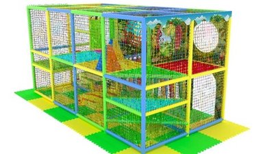 «Баунти» 15,3м² (4,9*2,5*2,5 м) Игровой лабиринт + бассейн (1,2*2,4 м)