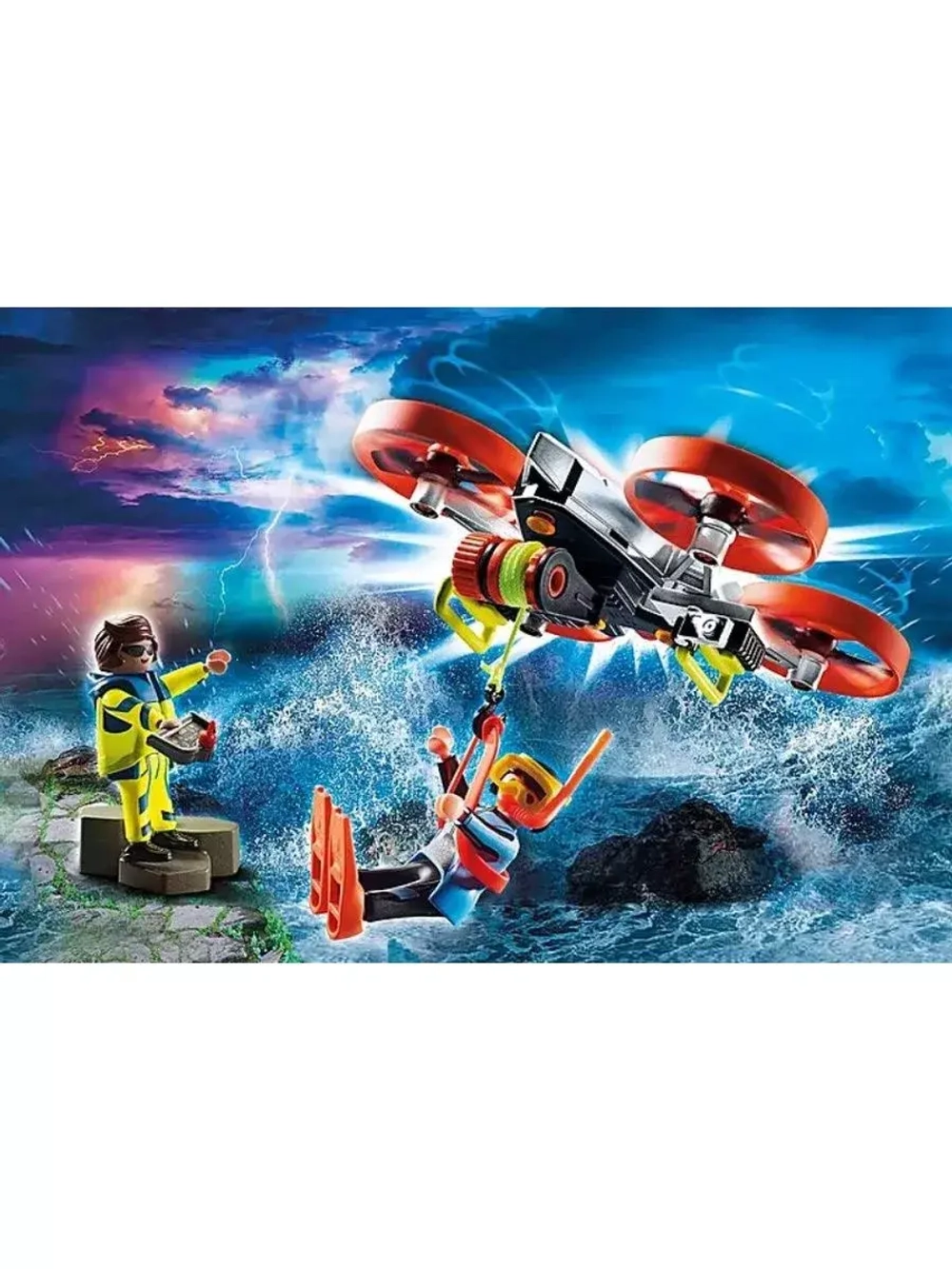 Набор Спасение дайверов с помощью дрона Playmobil 70143