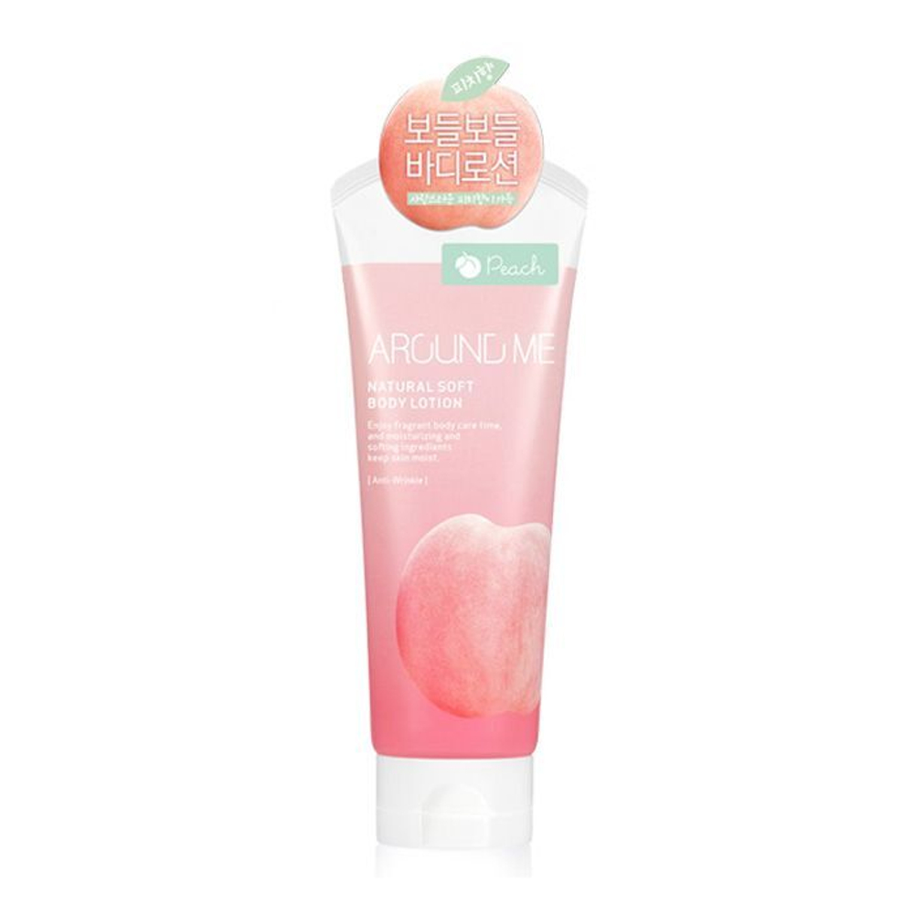 Welcos Лосьон для тела Around Me Natural Soft Body Lotion Peach, 230 мл