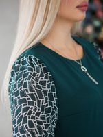 Платье 1369 изумрудный Novita (Акция)