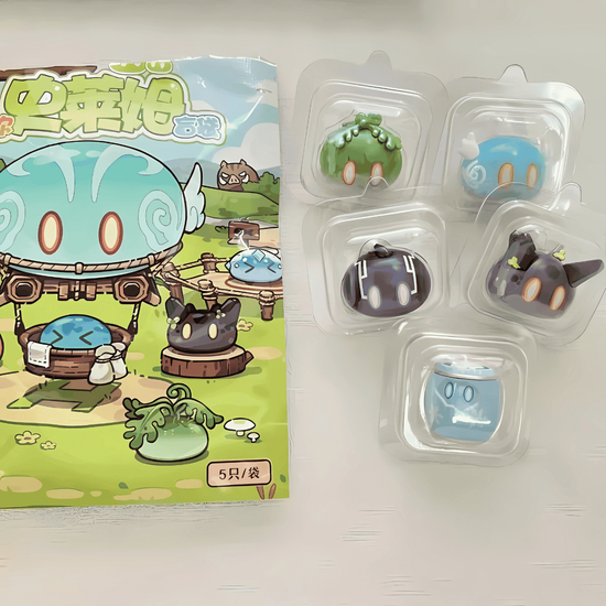 Фигурка слайм в ассортименте Genshin Impact 5 шт 6972826761844 / по мотивам игры "Геншин Импакт", Слайм 5 шт