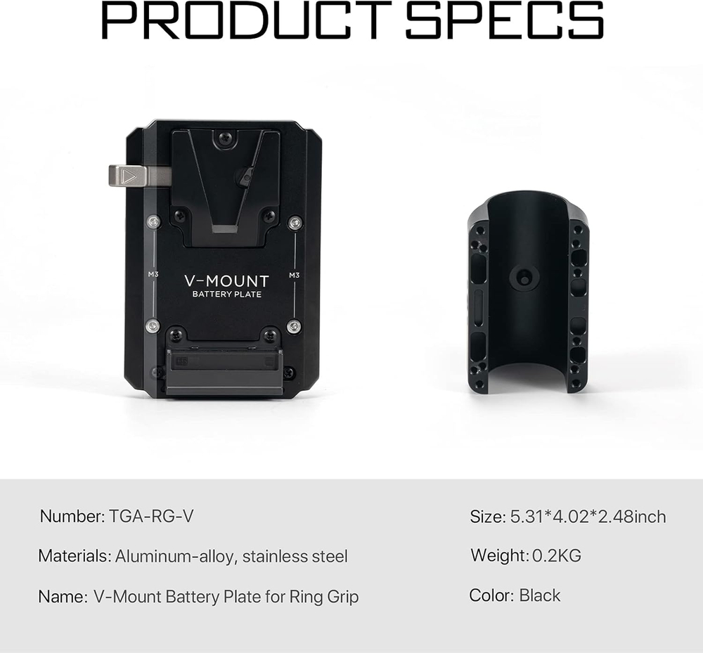 Батарейная площадка Tilta для аккумуляторов V-mount для кольцевого хвата (TGA-RG-V)
