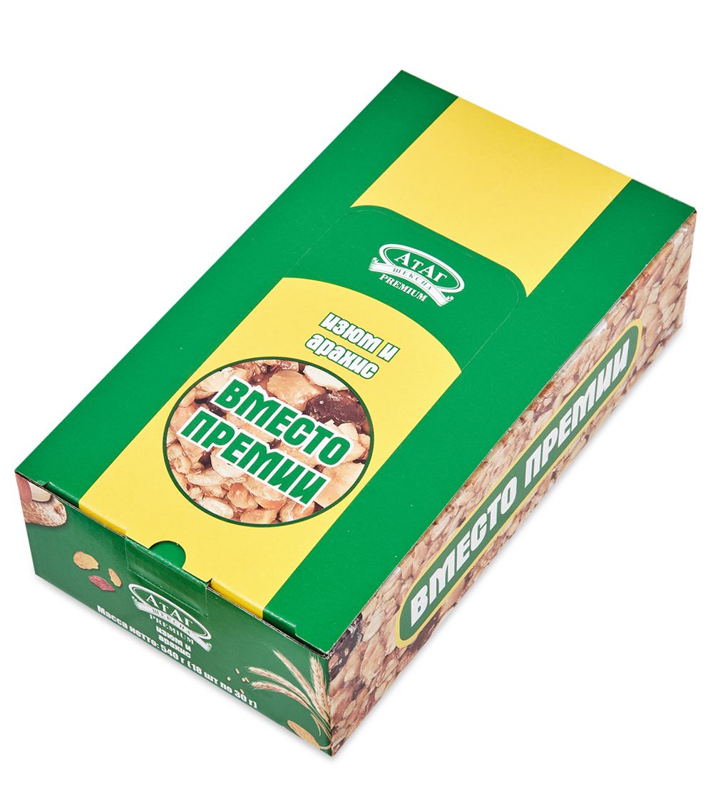 AT-103/1 Мюсли изюм-арахис «Вместо премии» 18*30 гр