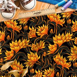 Ткань Ниагара Софт контрастный флорал