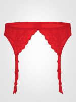 Кружевной пояс Daisy с подтяжками для чулок (Размер: S) (Цвет: белый)