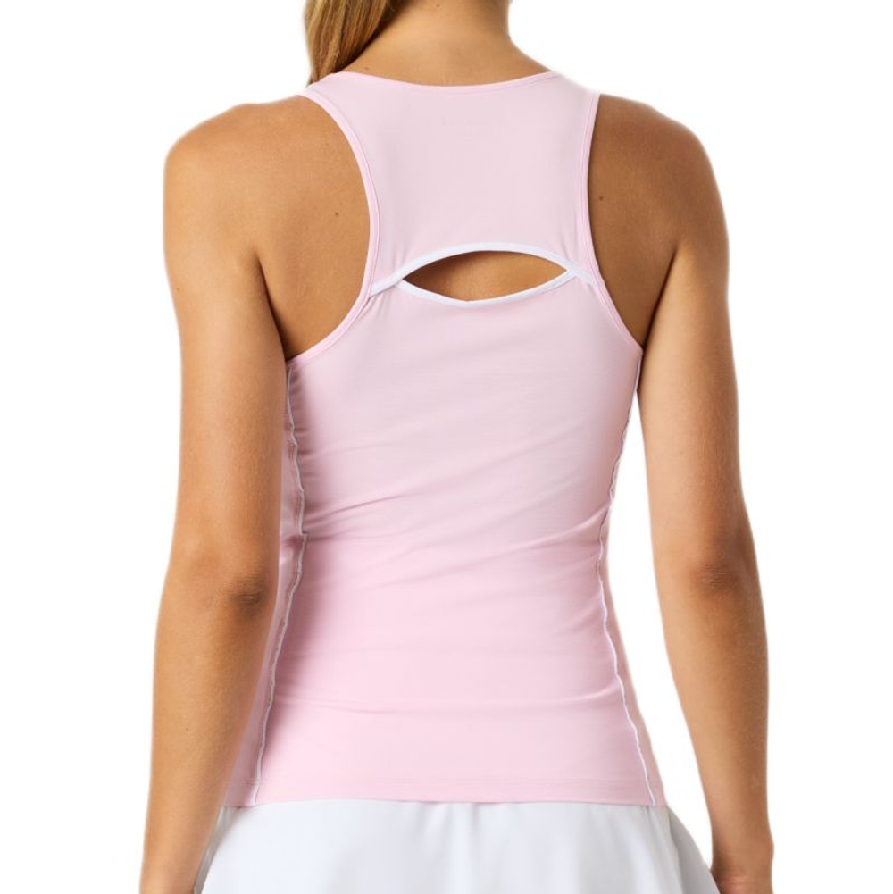 Женский топ теннисный Björn Borg Ace V Neck - pink lady