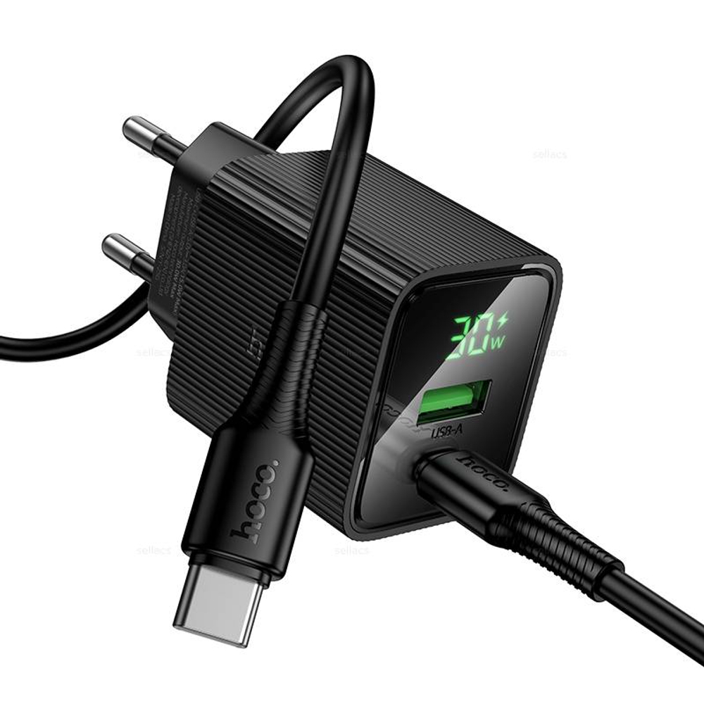 Зарядное устройство для Type-C PD30W+QC3.0 Hoco CS84A (black)