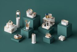 Держатель для салфеток Bellwood, белый/натуральное дерево