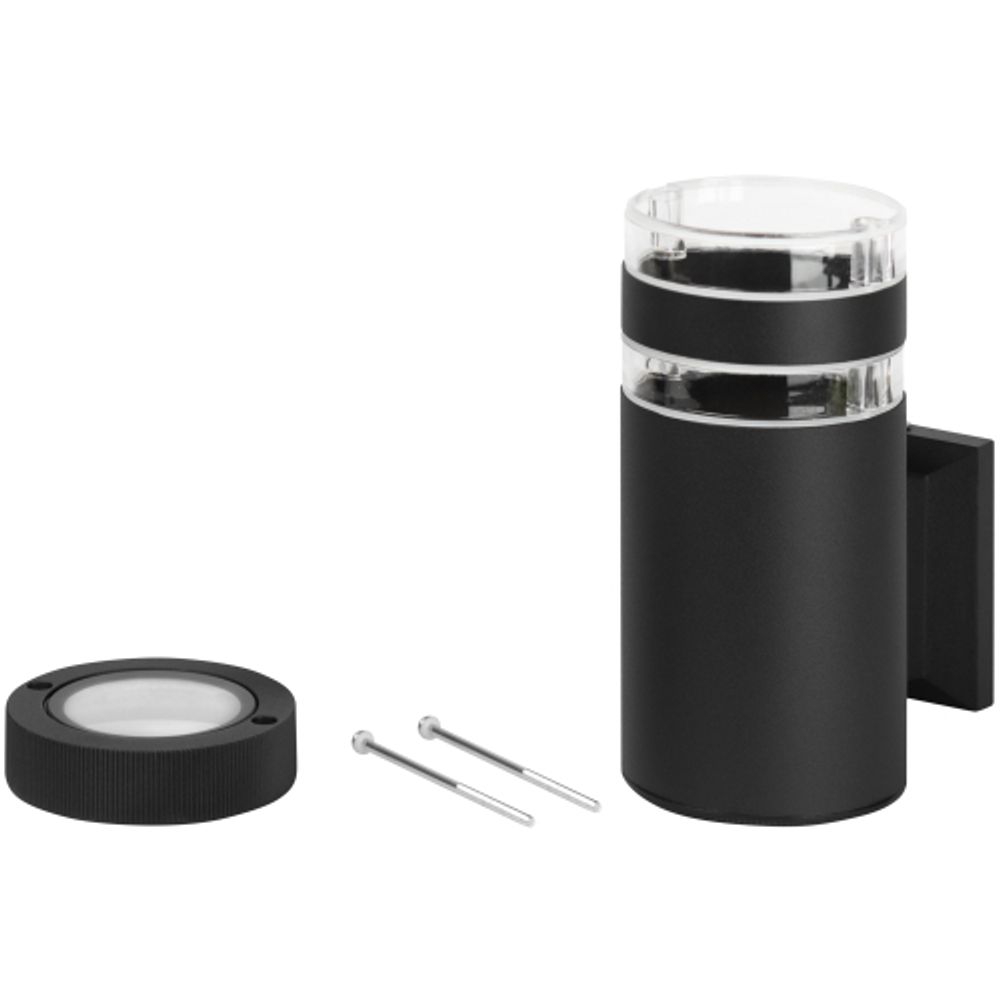 Светильник уличный настенный ЭРА «Адрия» GBW-102-BL-0200 230В 1хЕ27 max 30Вт IP54 200х150x90мм вверх черный | Садово-парковые светильники