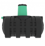 Подземная емкость Мультпласт 2.0 2000 л. горизонтальный (2150x1140x1730см;80кг;черный) - арт.555469