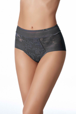 Кружевные высокие трусики Magic Band (Размер: XXL) (Цвет: темно-синий)
