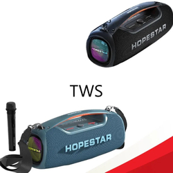 Портативная Беспроводная Bluetooth Колонка Hopestar A60, 100W / Караоке Система / Беспроводной Микрофон / Черная