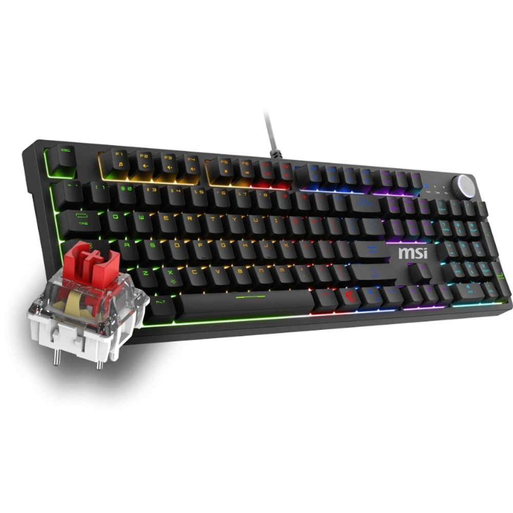 Клавиатура MSI GK320 механическая, USB, черный