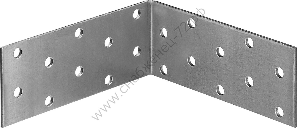 ЗУБР УКА-2.0 40х100х100 х 2 мм, равносторонний крепежный уголок, цинк (310206-040-100)