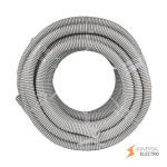 Труба гофр, ПВХ с протяжкой d32 мм (30 м) серая EKF-Plast