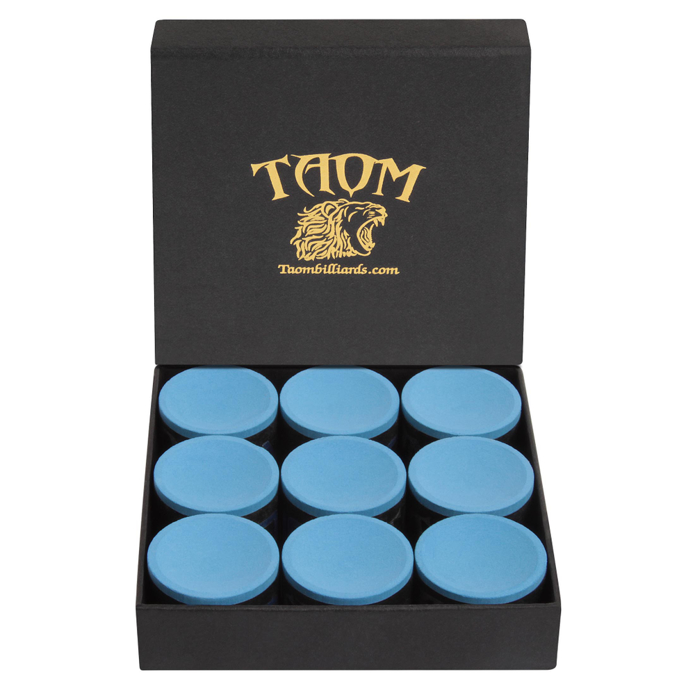 Мел бильярдный "Taom V10 Chalk" Blue 9шт.