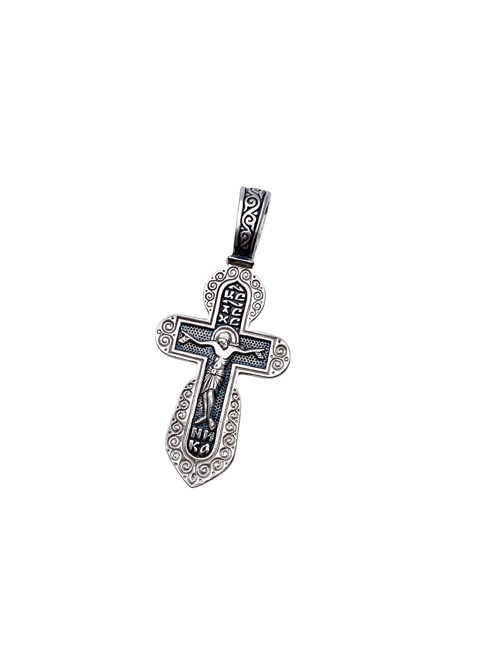 Крест из серебра/Чернение