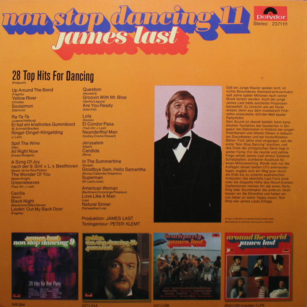 James Last / Non Stop Dancing 11 (28 Top Hits For Dancing)(LP)