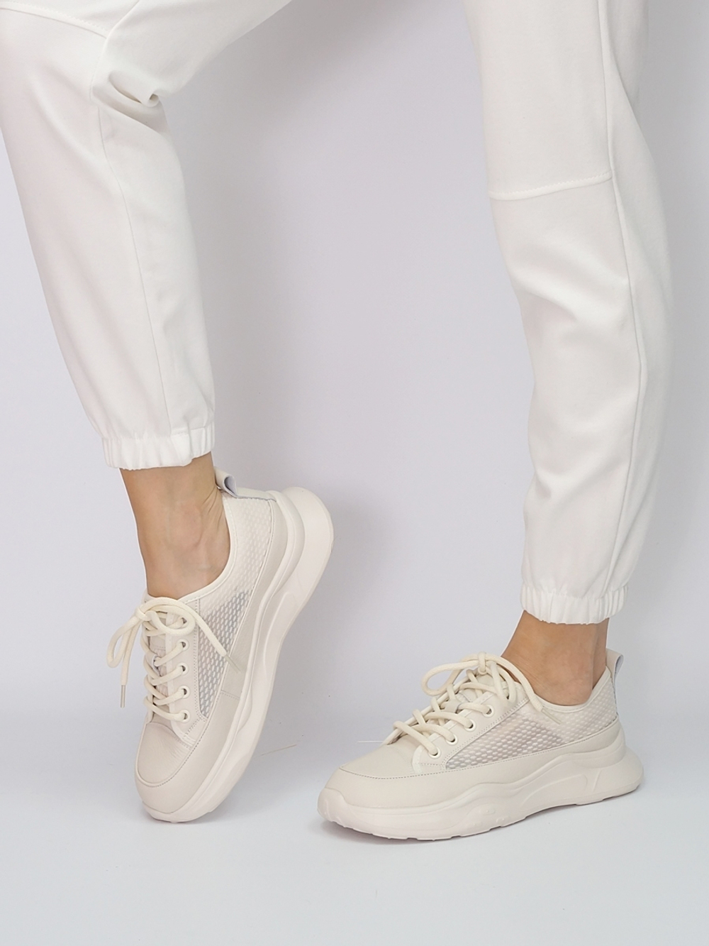 Кроссовки женские летние натуральная кожа