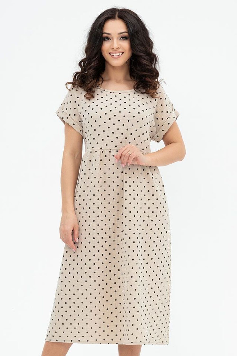 Платье Алания (46-56) Serenada бежевый (Акция)