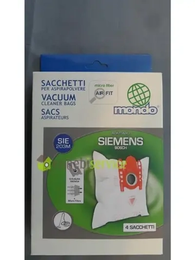 Мешок (пылесборник) тип G для пылесоса (Италия) SIE203M (00460713, 00461354, 00461748, 00461884, 00463510, 00467342, 00576863, 17000816, 17003049, TYPE D-E-F-G-P-H))