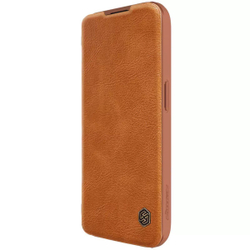 Кожаный чехол-книжка Nillkin Leather Qin Pro c защитой камеры для iPhone 15 Pro