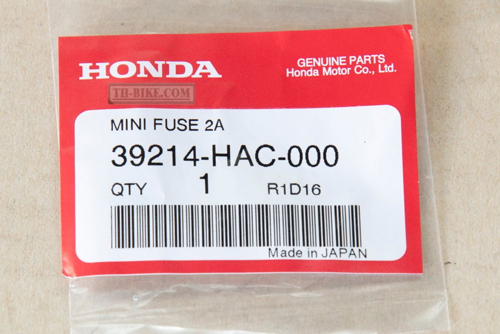39214-HAC-000. FUSE, MINI (2A). OEM Honda
