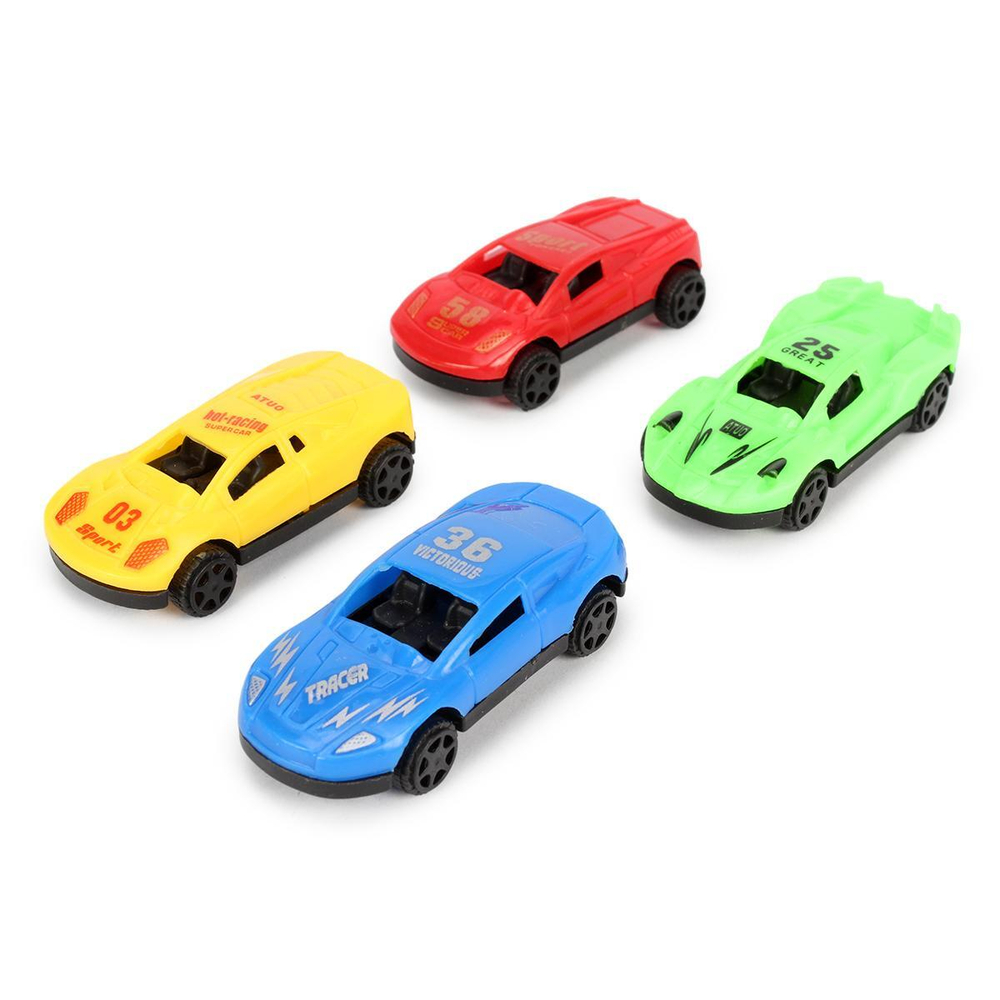 Автовоз ин. 34см + 4машины, ПК 9010-31