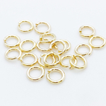 Колечки соединительные, цвет золото, размер 7 мм, толщина 1,2 мм, цена за 10 шт