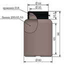 Банка 200 мл 35 мм ПНД