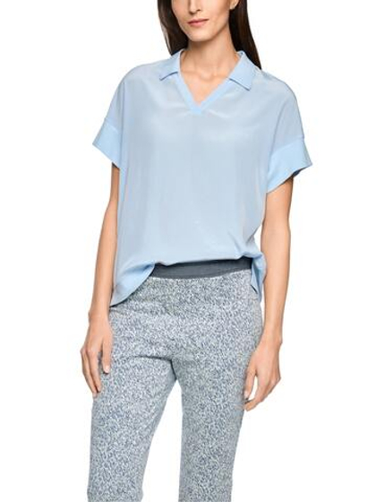 Marc Cain Блуза из комбинированной ткани