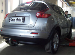 Фаркоп оцинкованный Galia N053A для Nissan Juke 2011- 2WD(паспорт и сертификат в комплекте)(без электрики)