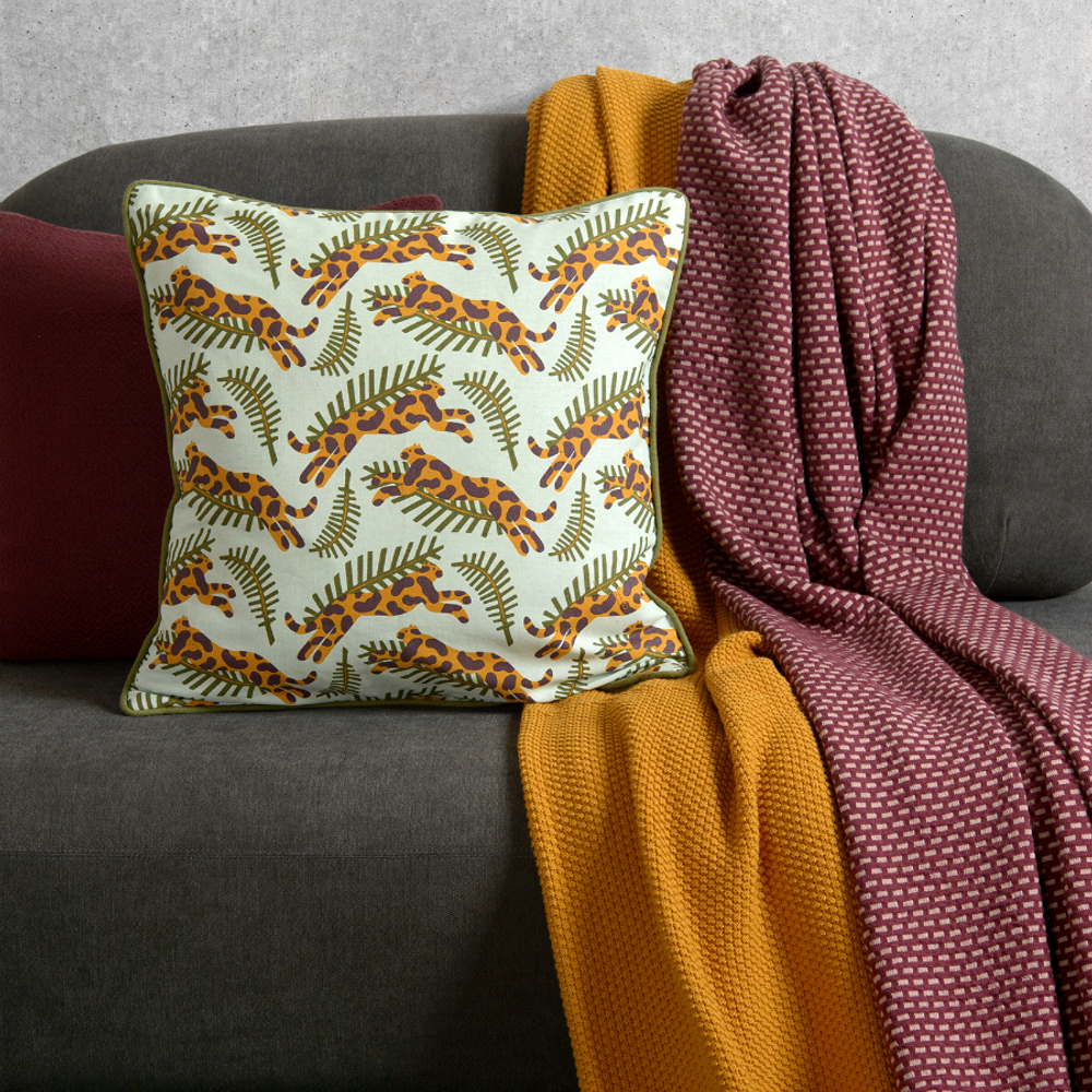 Плед вязаный 130х180 Tkano Essential бордовый